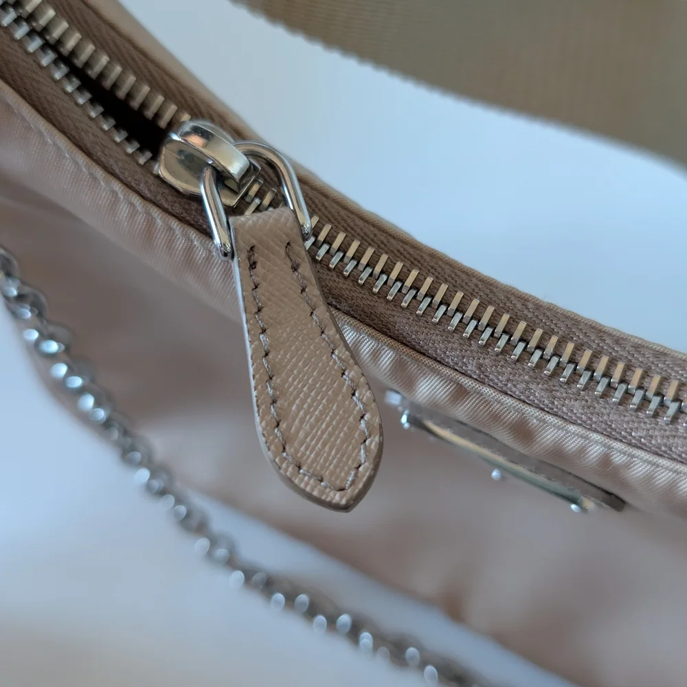 Prada Tan Shoulder Bag with Chain Strap - Picture 8 of 16